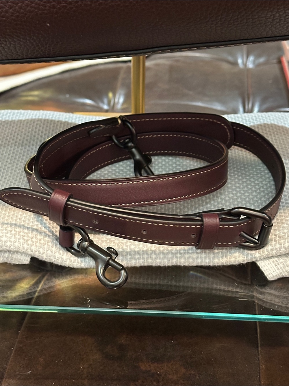 RESERVED - COACH 1941 Rogue 36 Satchel in Oxblood & Pewter w/Suede Interior HTF - Picture 12 of 17
